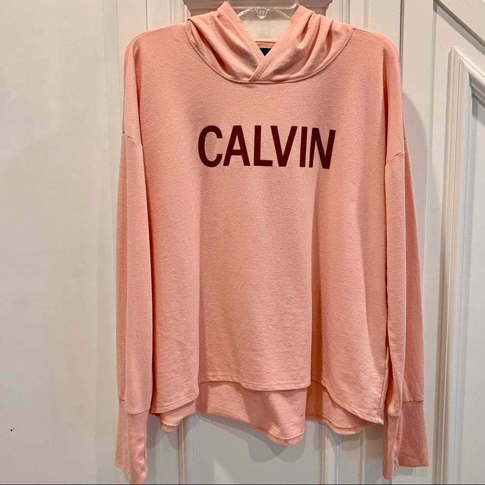 Calvin Klein‎ Pink Lightweight Hooded Top L